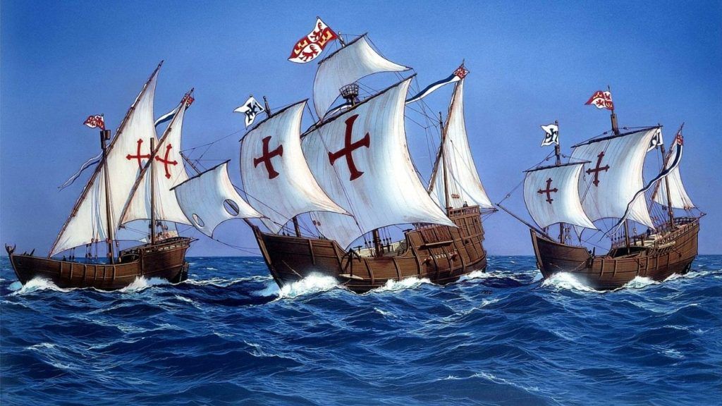 Día de la raza tres caravelas