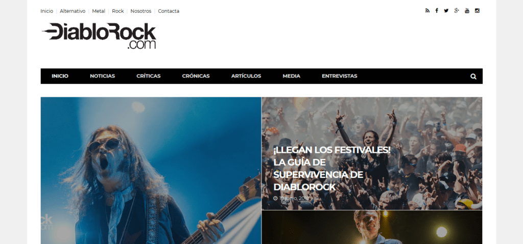  blogs y revistas de rock